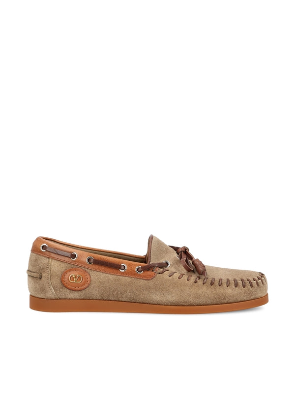 Valentino Beige Boat Shoes