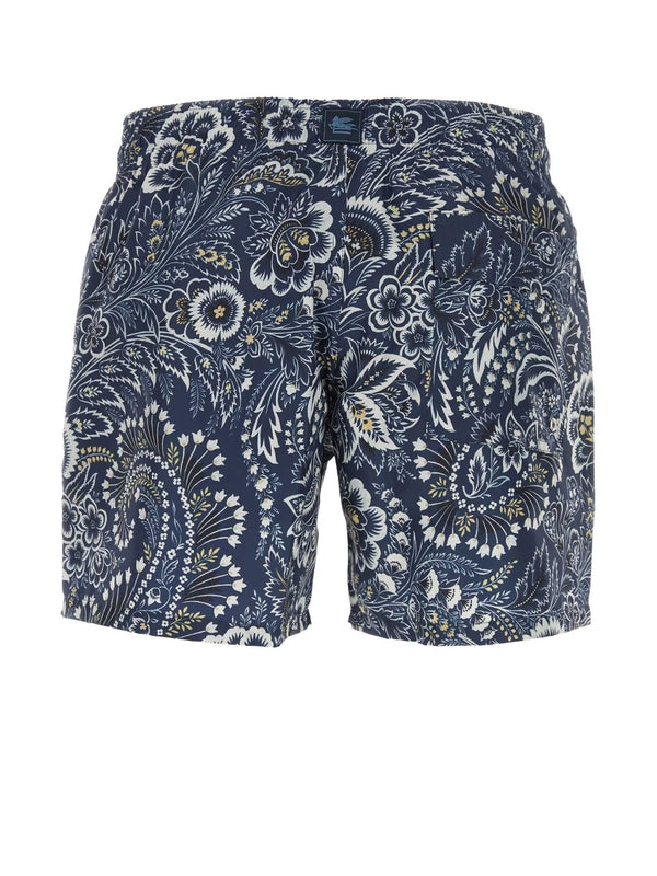 Paisley Pattern Swim Pants