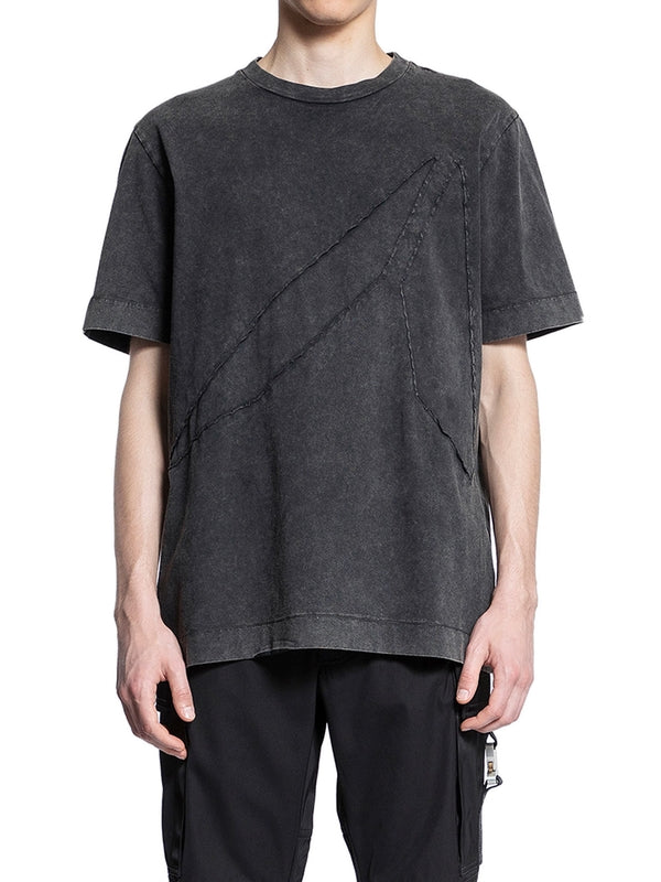 Washed Black Cotton T-shirt