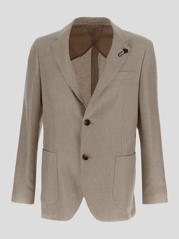 Boutonniere Cashmere Silk Single Jacket