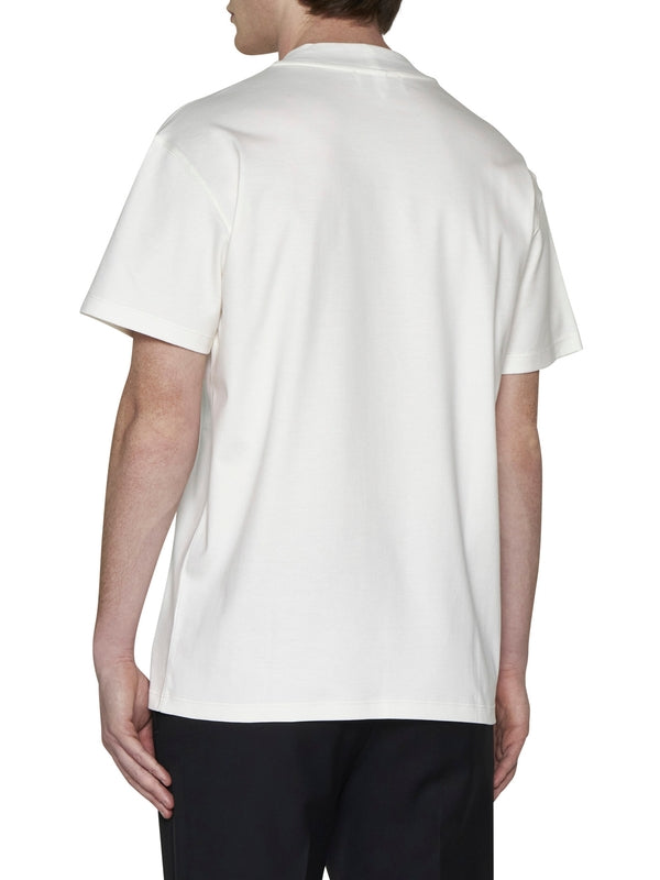 White Cotton Short Sleeve T-Shirt