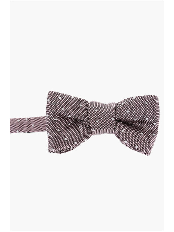 Dot Pattern Silk Bow Tie