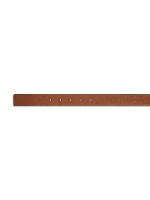 V Logo Reversible Leather Belt