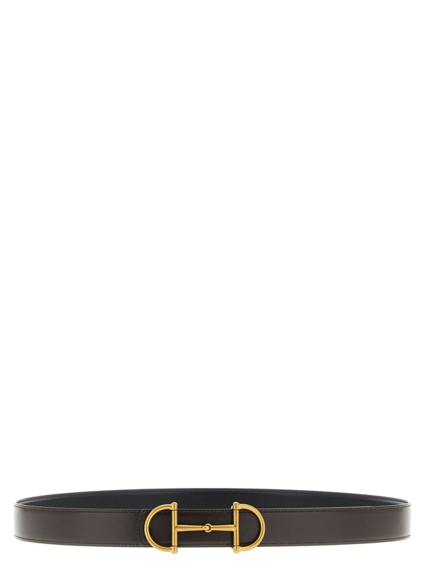 Gucci Black Leather Belts