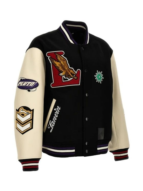 Applique Patch Varsity Jacket