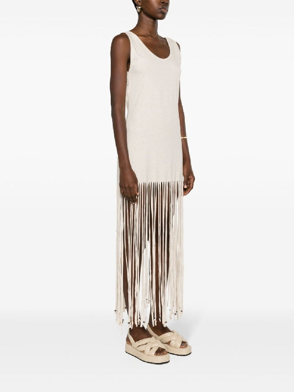 Bead Fringe
  Backless Dress