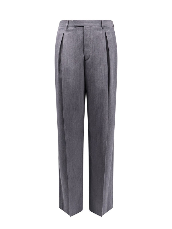 プリーツバージンウールパンツ