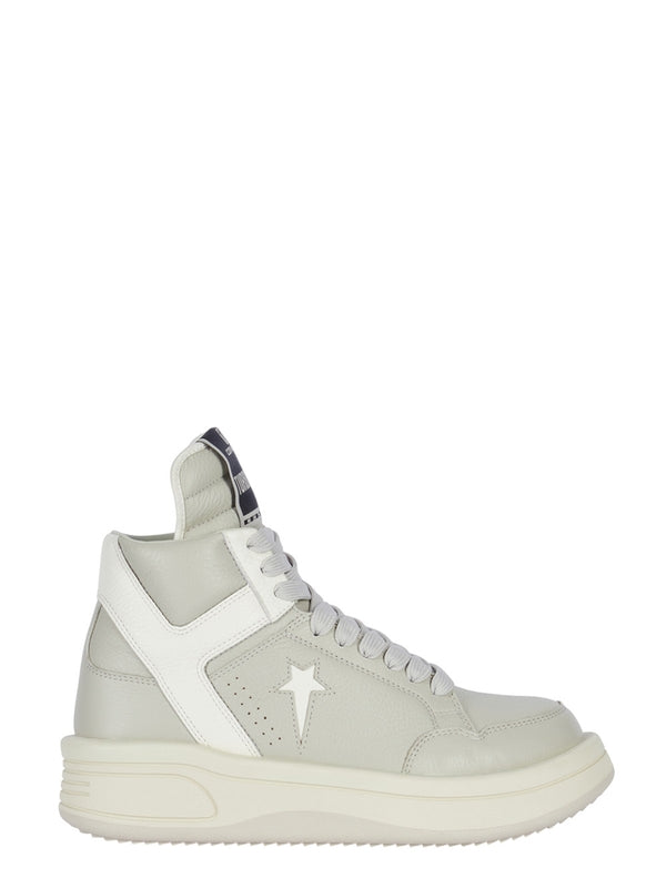 Rick Owens Drkshdw Grey High Top Sneakers