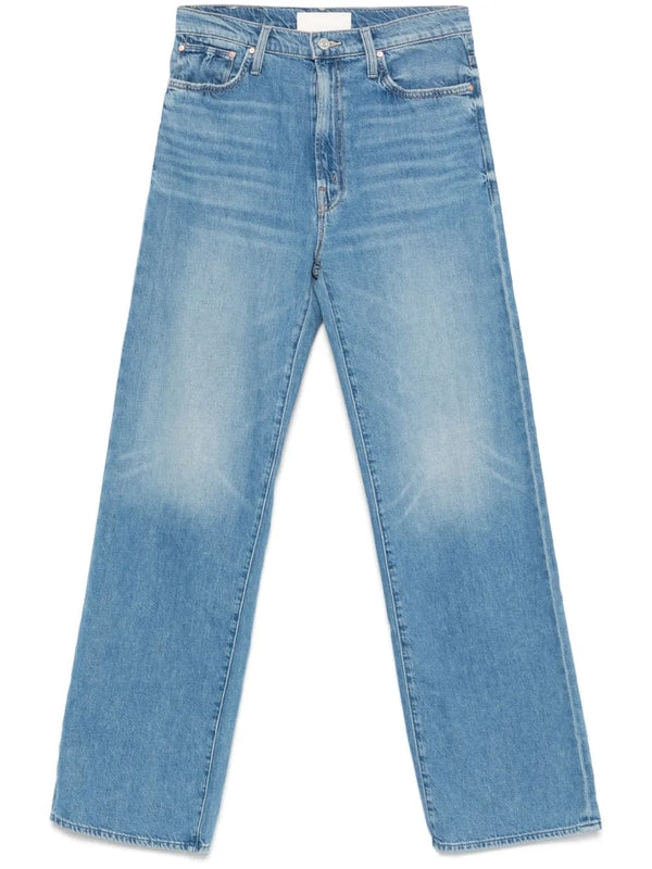 Straight Cotton Denim Pants