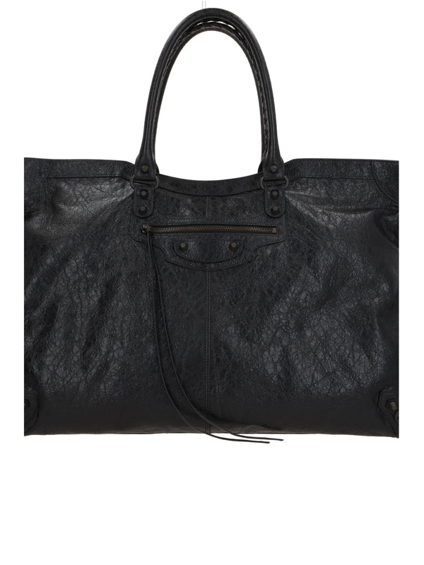 Le City Leather Large Boston Bag