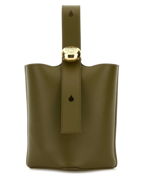 Pebble Calfskin Bucket Bag