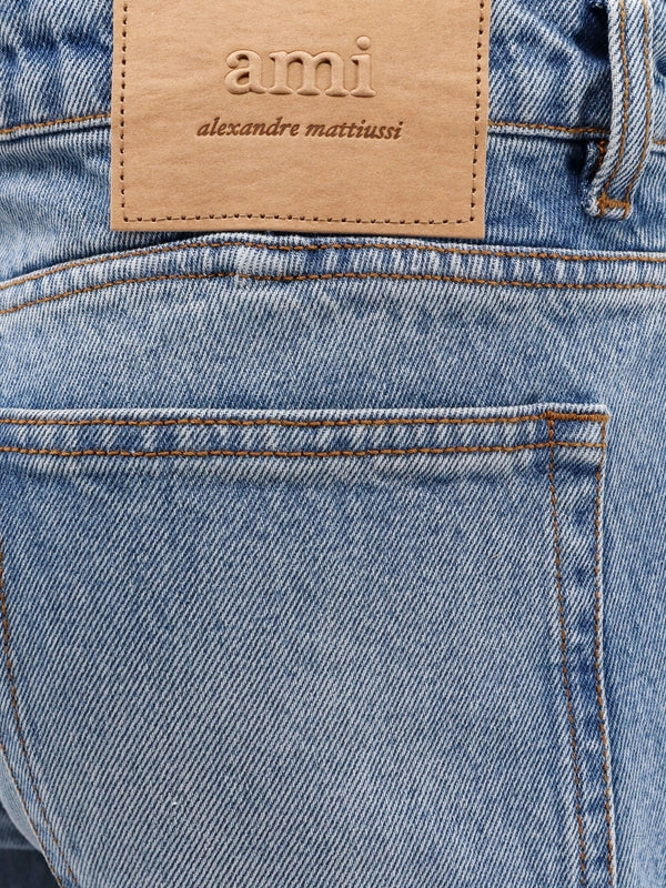 Back Logo Patch Denim Pants