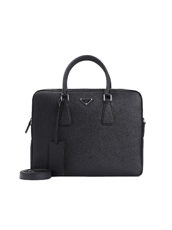 Triangle Logo Saffiano
  Briefcase