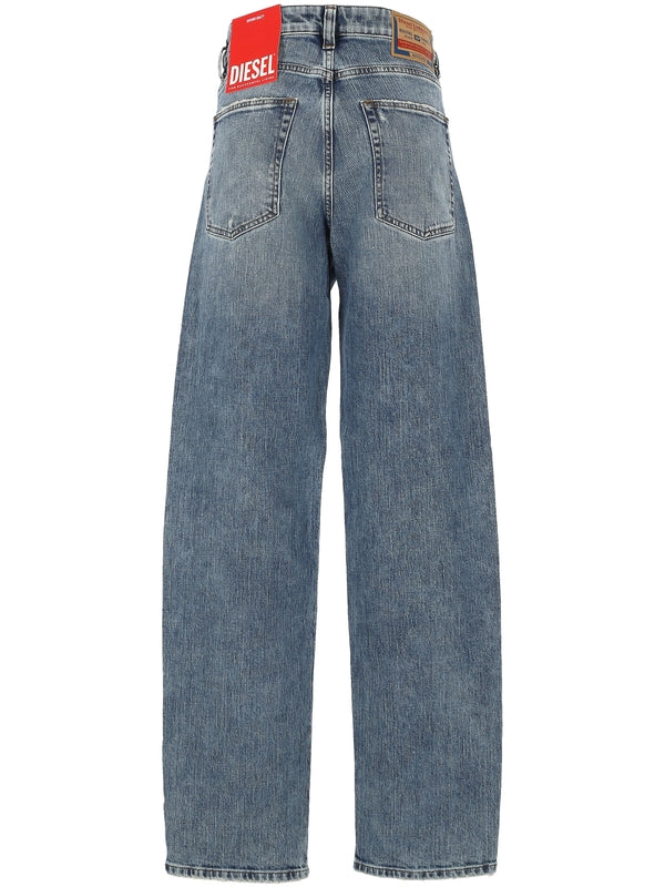 Back Logo Patch Denim Pants