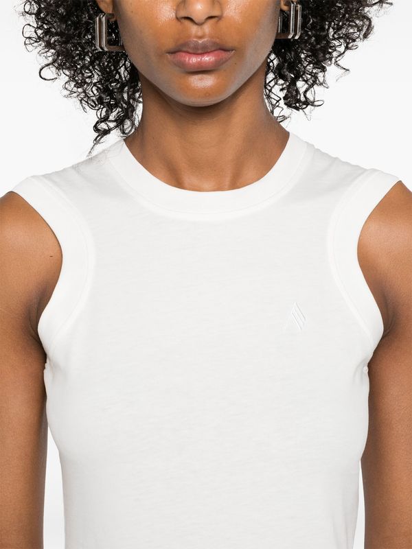 Reese Logo Embroidery Sleeveless Top