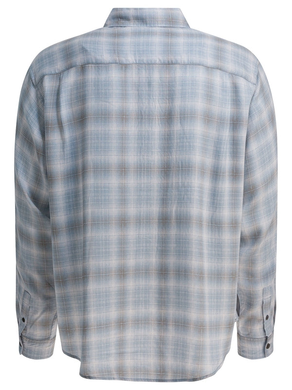 Stussy Blue Checked Shirts
