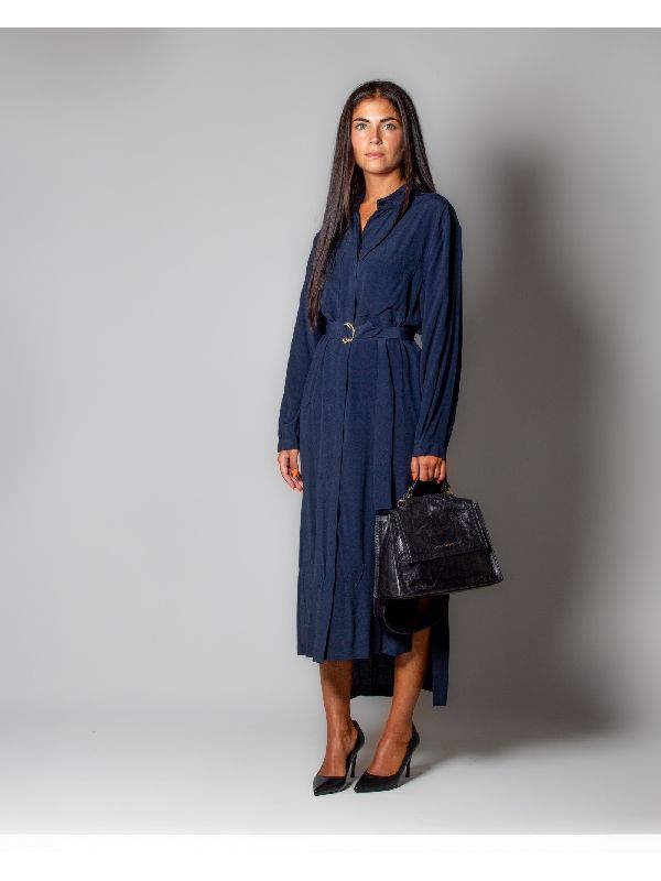 ABITO PHILIPA CON CINTURA Long Dress