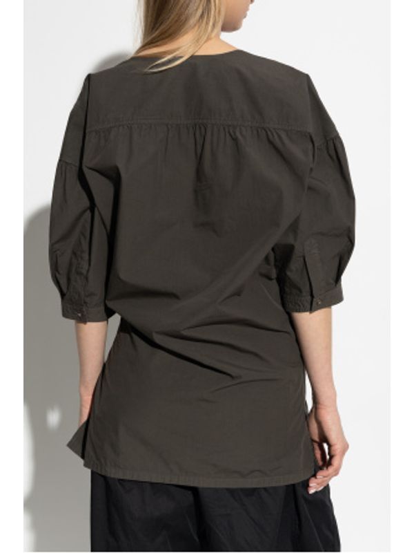 Twist Detail Cotton Shirt