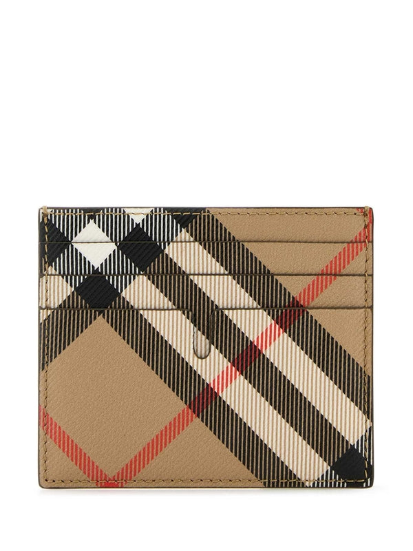 Check Pattern Card Wallet