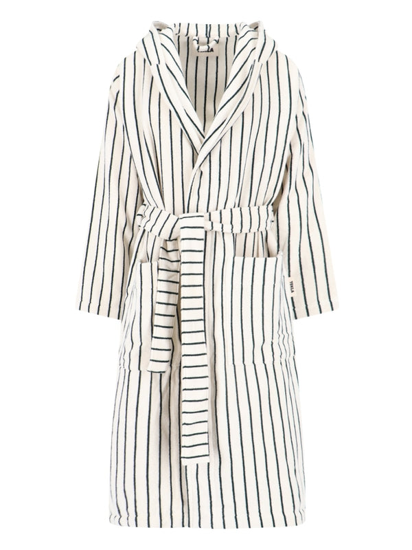 Striped Hooded Bathrobe