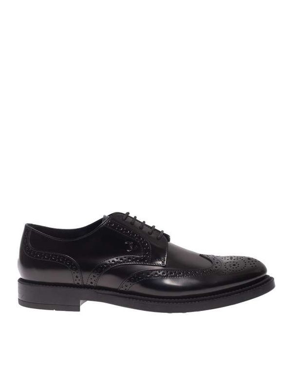 Logo Brogue Lace-Up Shoes