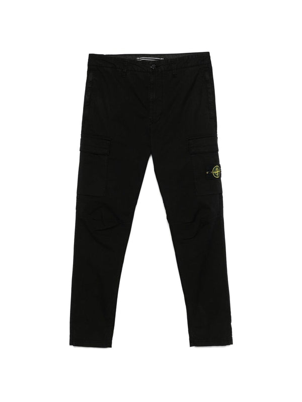 Appliqué Patch Cotton Cargo
  Pants