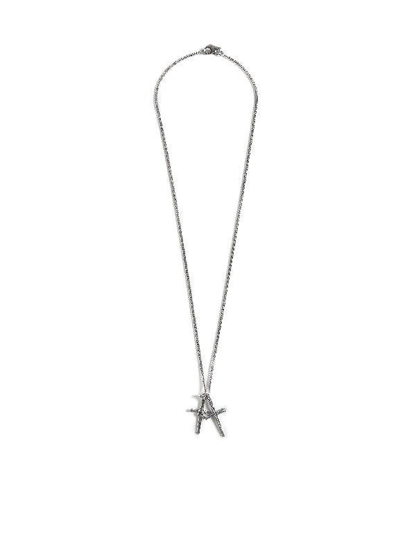 Double Cross Pendant Necklace