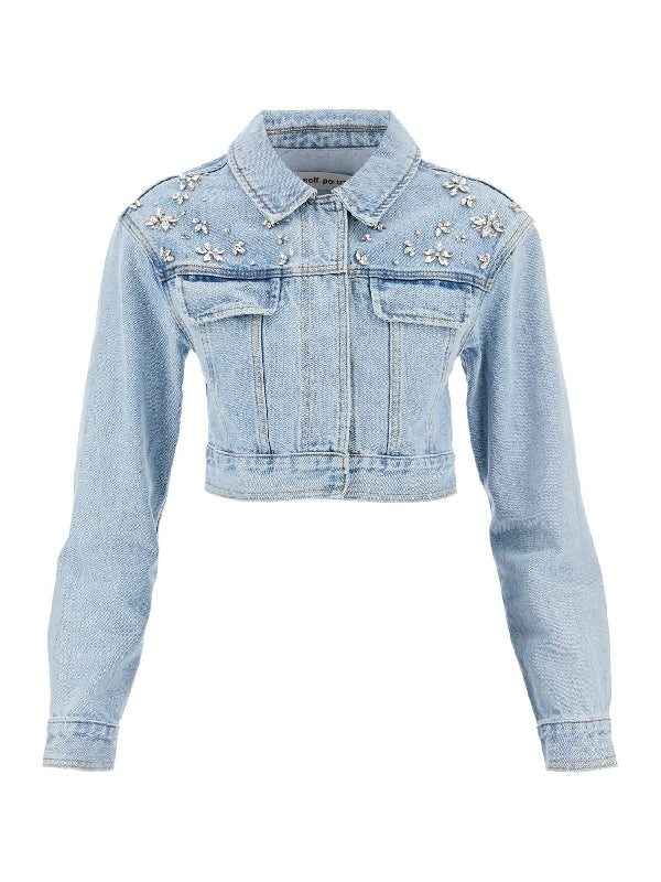 Crystal-embellished Denim Jacket - Jente