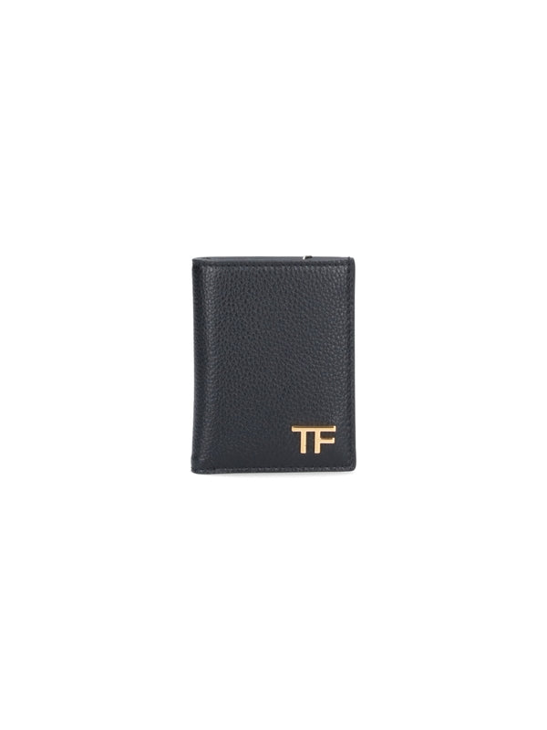 TOM FORD - Tf Logo Leather Cardholder - Jente