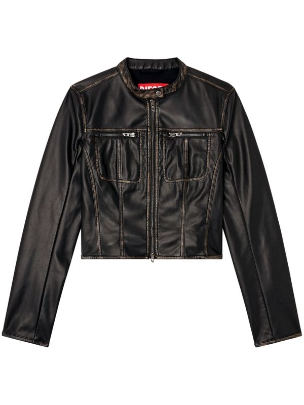 Fake Leather
  Crop Jacket