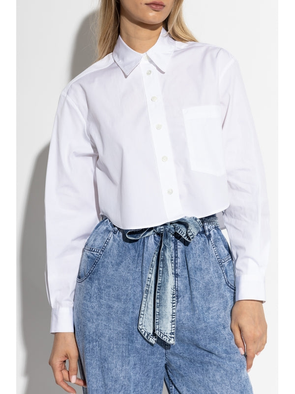 Fleora Crop Cotton Shirt