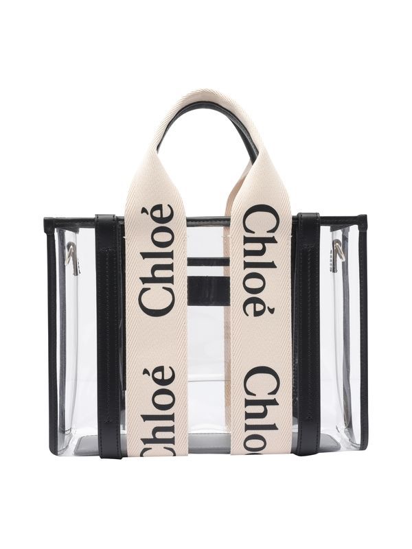 Woody Logo Pvc Small Tote Bag