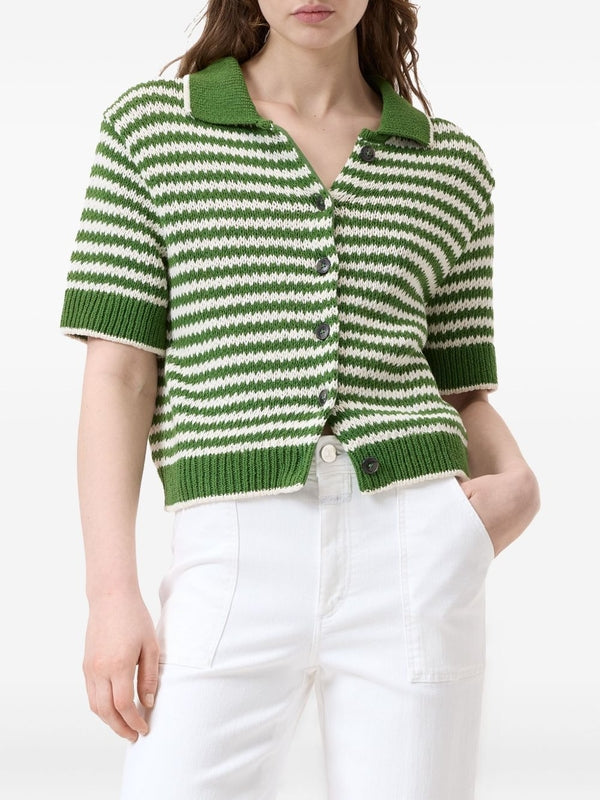 Stripe Knit
  Short Sleeve Shirt