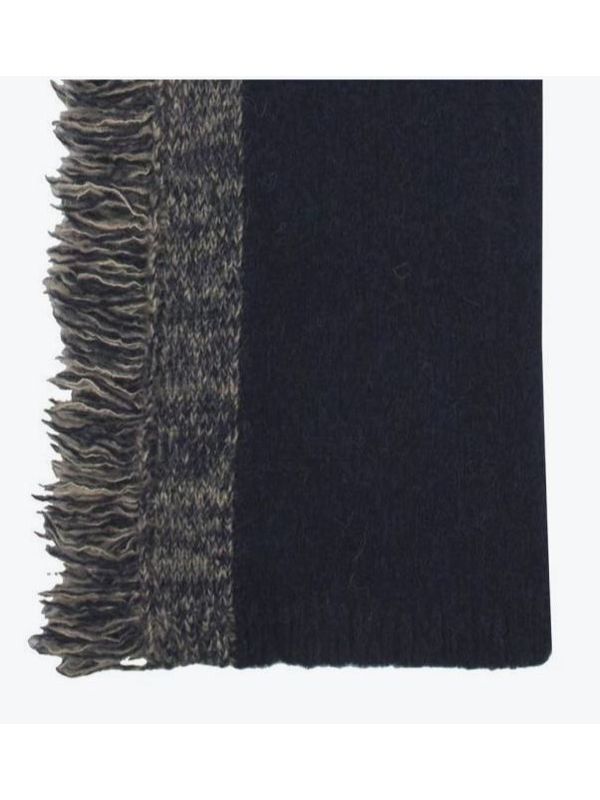 FRINGED SCARF Wool Mufflers