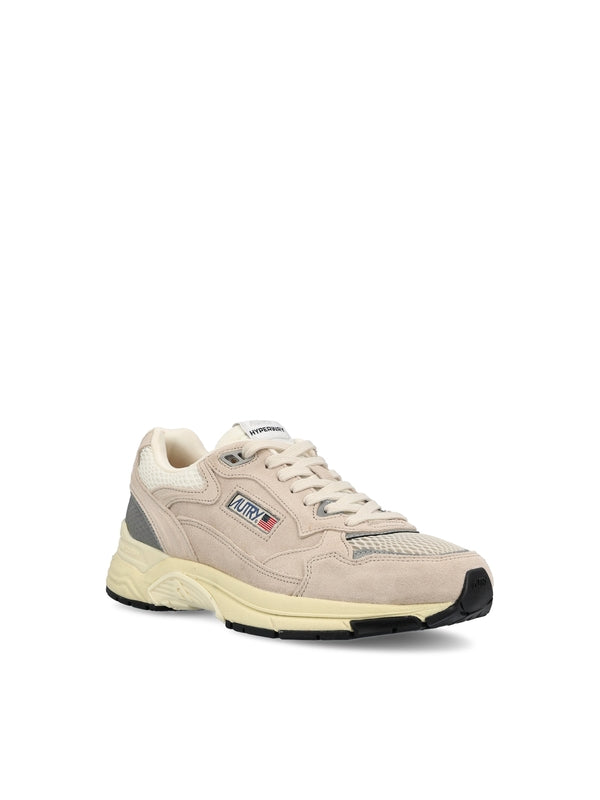Autry Beige Low Top Sneakers
