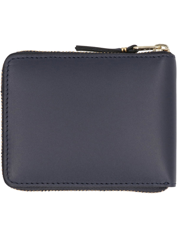 Zipper Around Leather Wallet