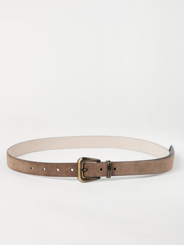 Buckle Detail Leather Belt