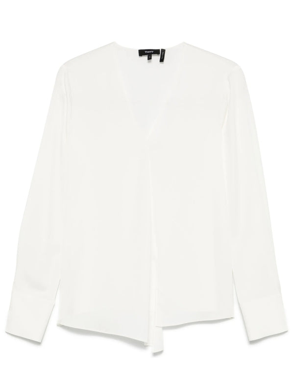 Theory White Shirts & Blouses
