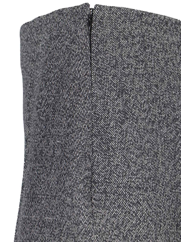 Turn-Up Wool Skirt