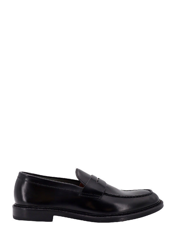 Black Leather Penny Loafer