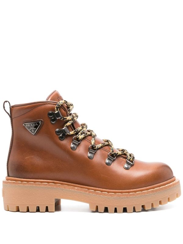 Triangle Logo
  Decoration Lace-Up Boots