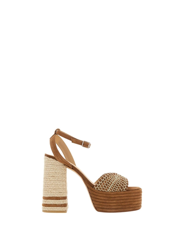 Castañer Brown Wedge Sandals