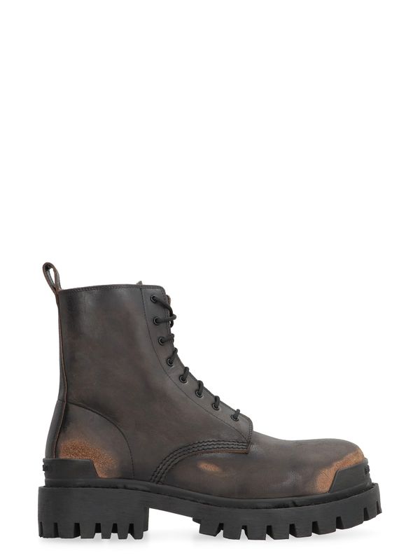 Calfskin Laceup Boots