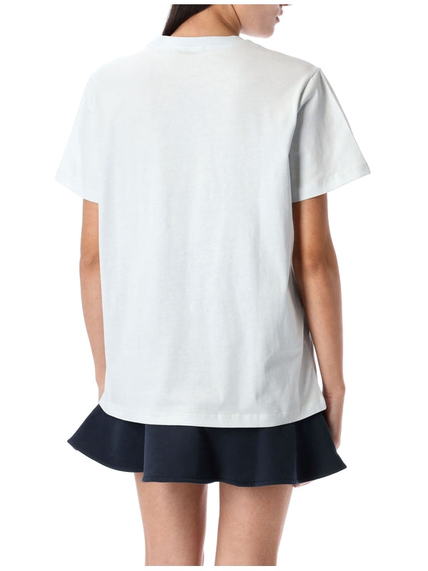 Cat Printing Crewneck T-shirt