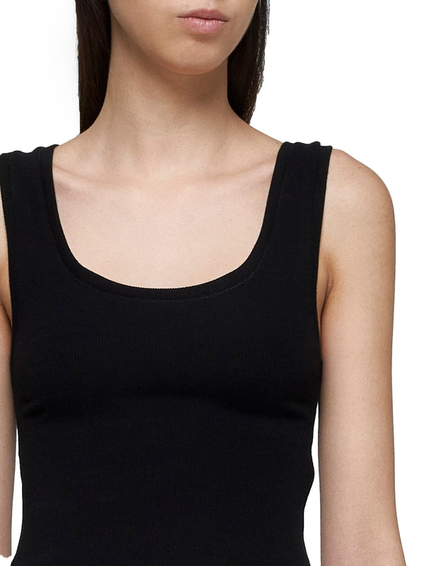 Round-Neck Sleeveless Top