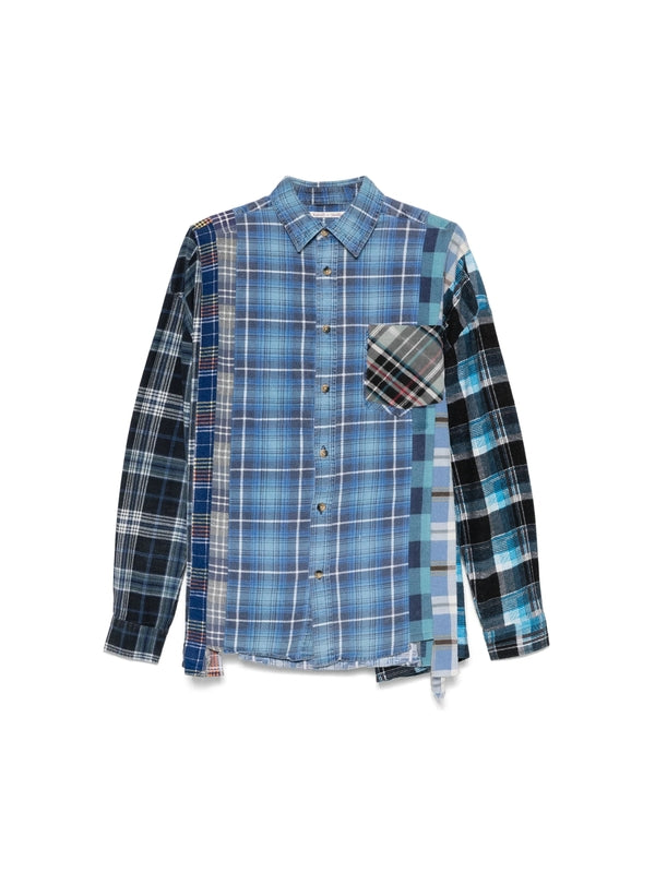 Panel Check Pattern Shirt