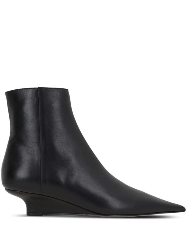 Point Toe
  Leather Ankle Boots