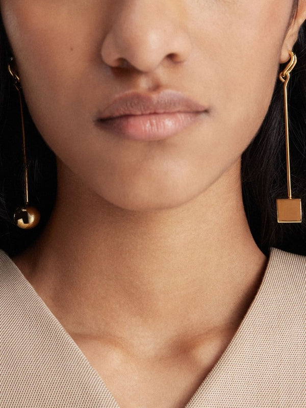 Asymmetric Drop Earrings