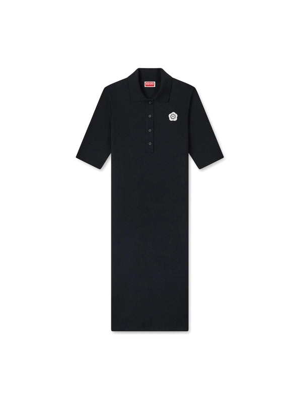 Bouquet Flower Embroidery Polo Dress