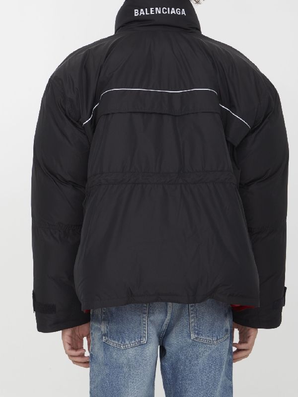 Wrap High Neck Puffer Jacket